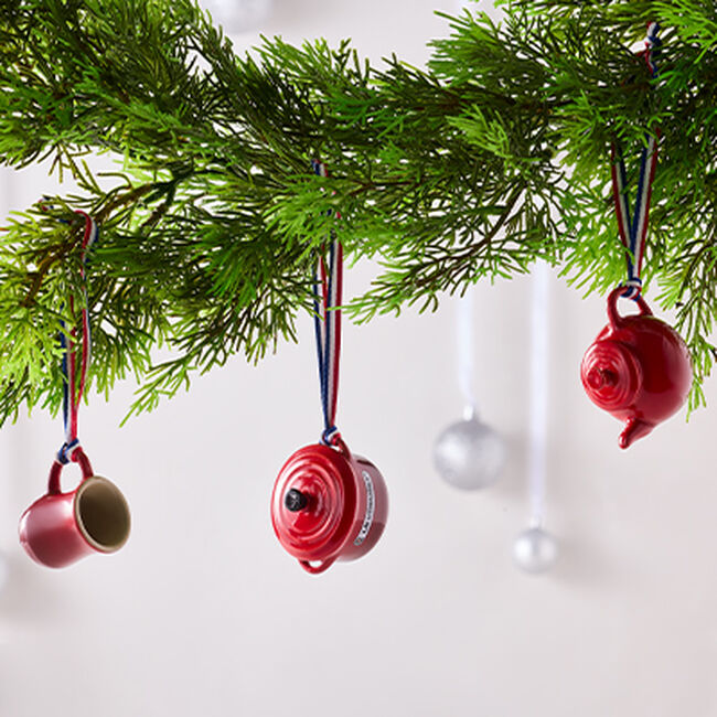 Stoneware Set of 3 Ornaments Miniature image number 2